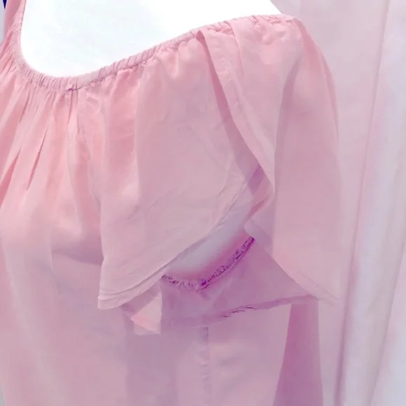 Velvet, Revolve brand peony pink Kaia top, Sz S - Picture 5 of 8